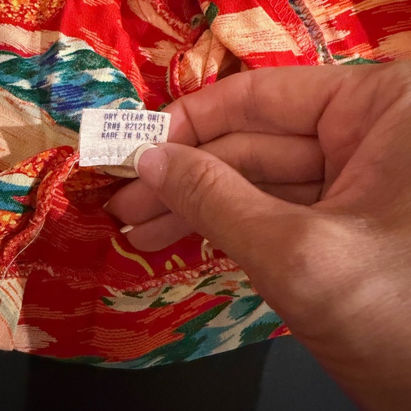 Rare 1995 Anna Sui Red Aloha Two-Piece Set – Vintage 90s - Picture 4 of 4